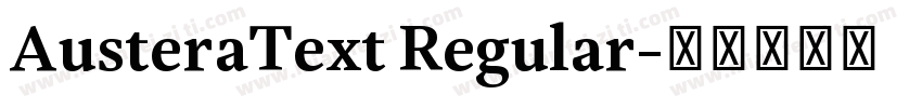 AusteraText Regular字体转换